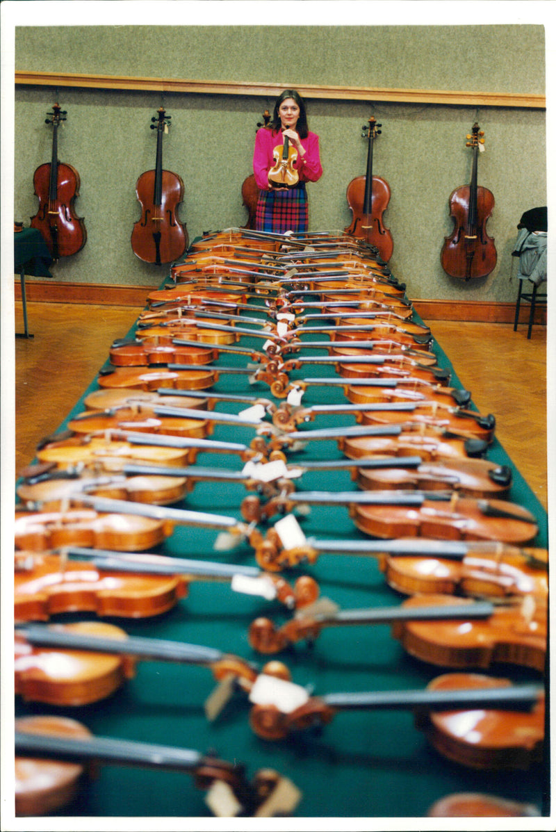 Musical instruments violine:the bonjour stradivari - Vintage Photograph