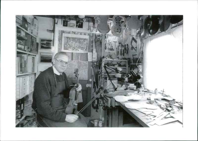 Musical instruments violine: - Vintage Photograph