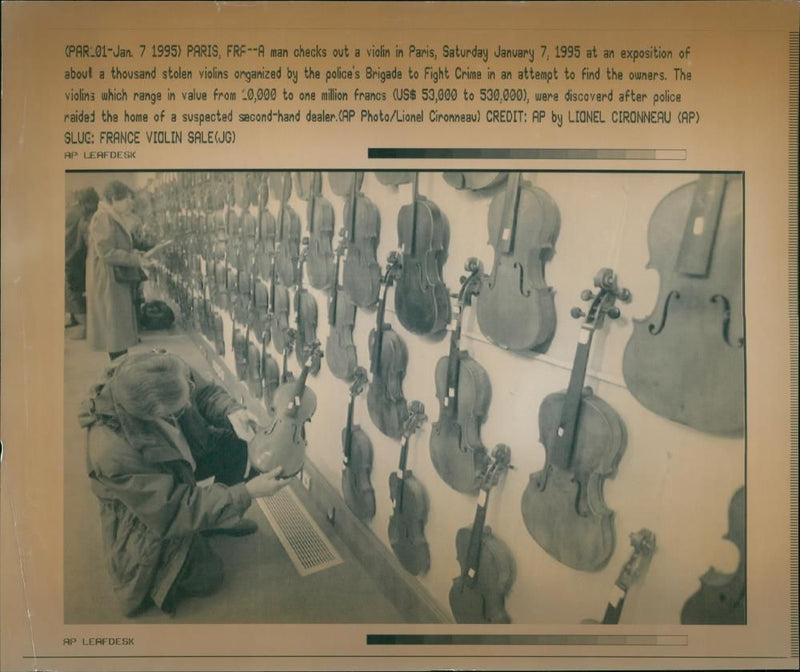 Musical instruments violine: - Vintage Photograph