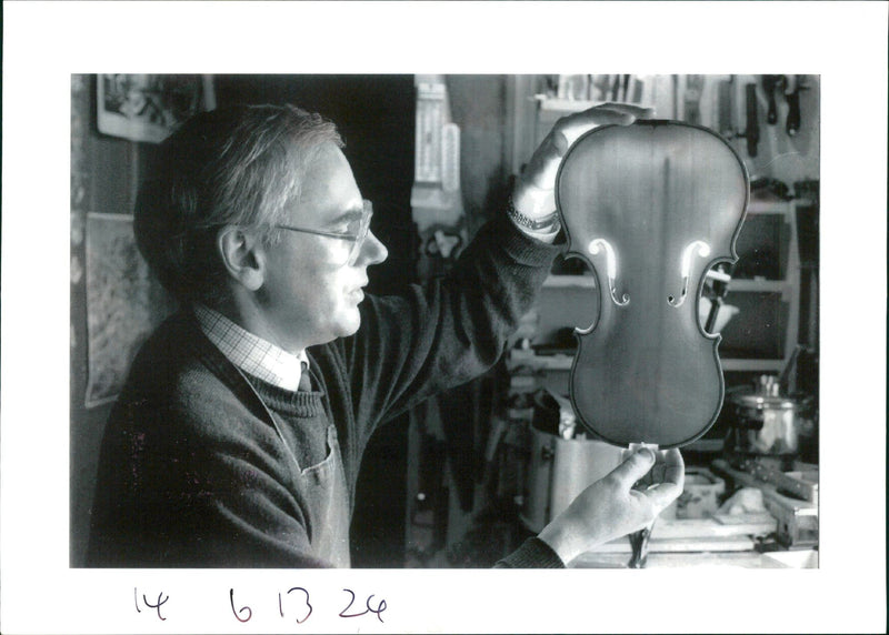 Musical instruments violine: - Vintage Photograph