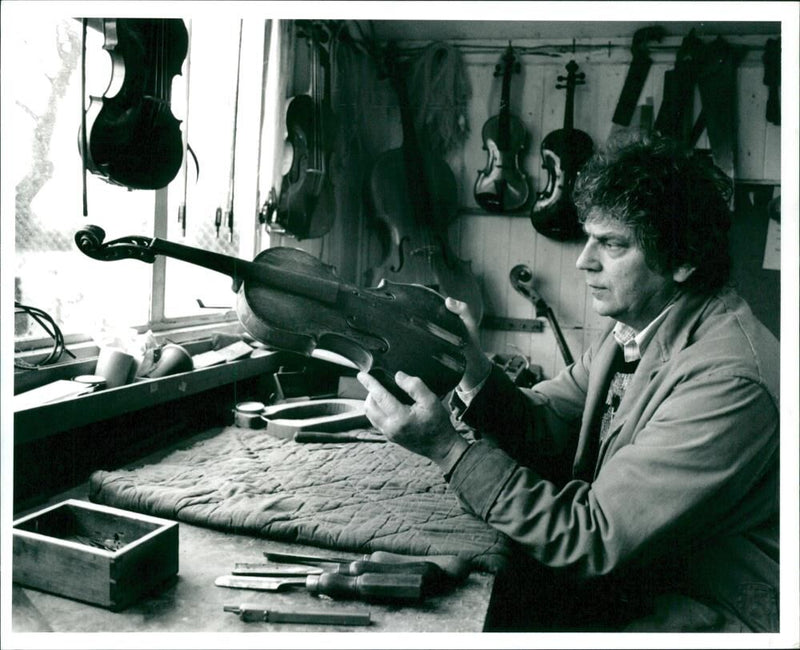 Musical instruments violine: - Vintage Photograph