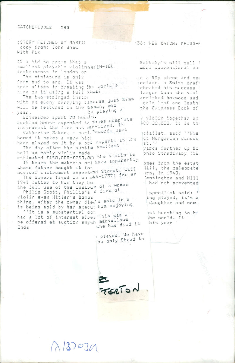 Musical instruments violine: - Vintage Photograph