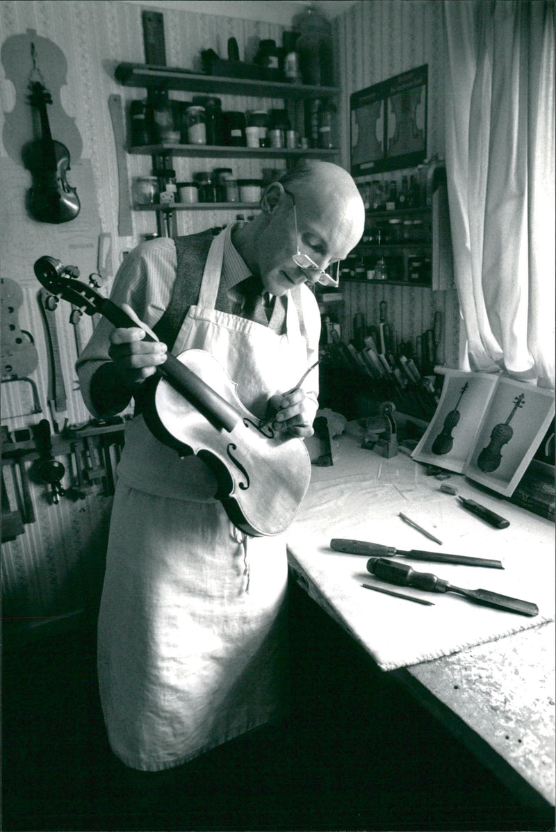 Musical instruments violine: - Vintage Photograph