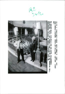 Musical instruments violine:mr eales tests the new violin - Vintage Photograph