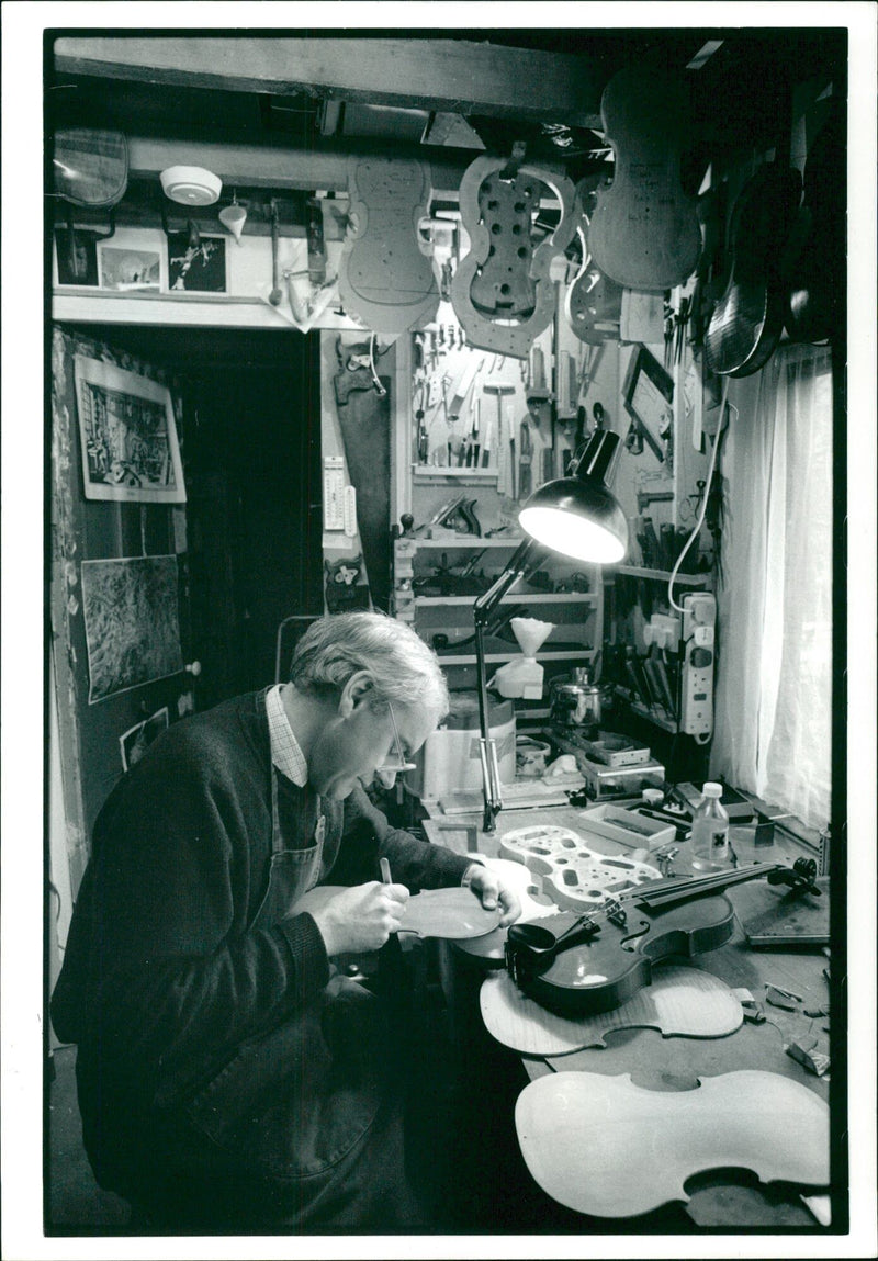 Musical instruments violine: - Vintage Photograph