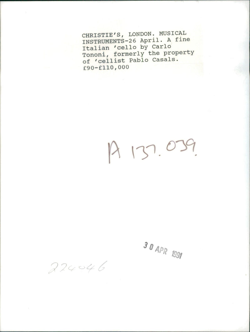 Musical instruments violine: - Vintage Photograph