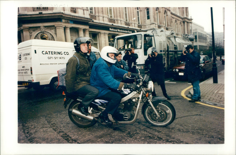 Maxwell kevin and ian during trial maxwell murder. - Vintage Photograph