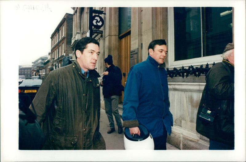 Maxwell kevin and ian during trial maxwell murder. - Vintage Photograph