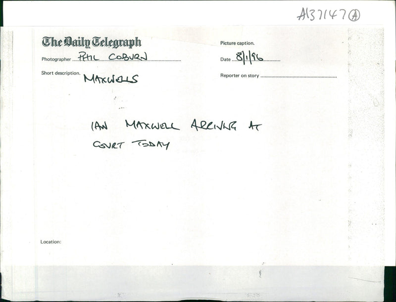 Maxwell kevin and ian during trial maxwell murder. - Vintage Photograph