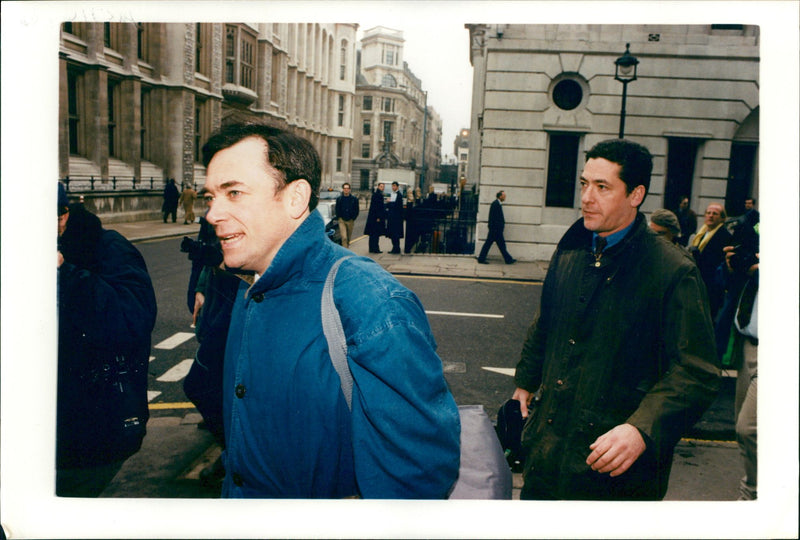 Maxwell kevin and ian during trial maxwell murder. - Vintage Photograph