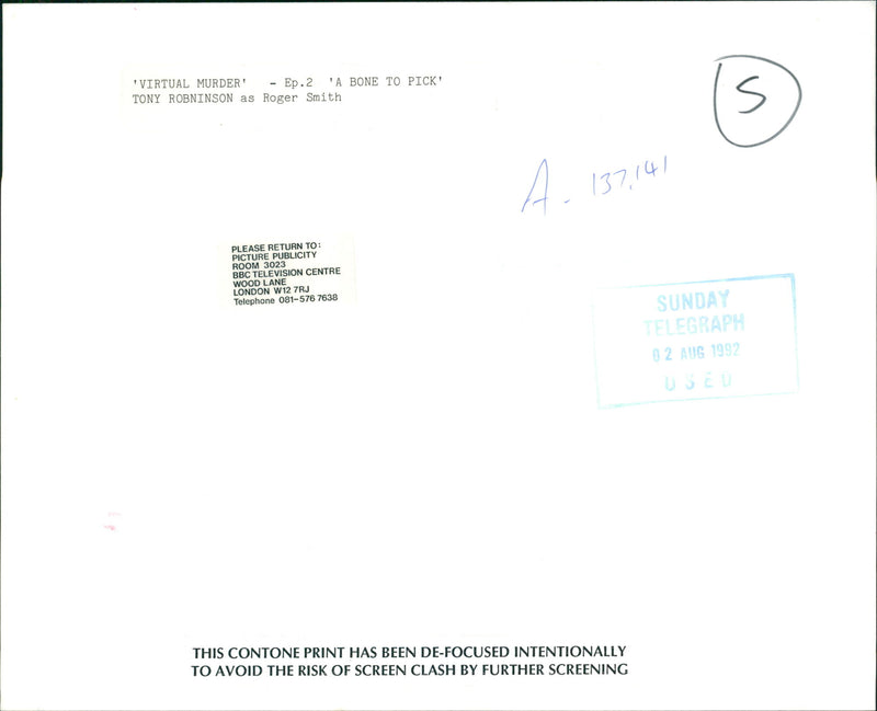 Robinson tony virtual murder. - Vintage Photograph