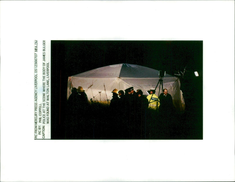 Murder of James Bulger. - Vintage Photograph