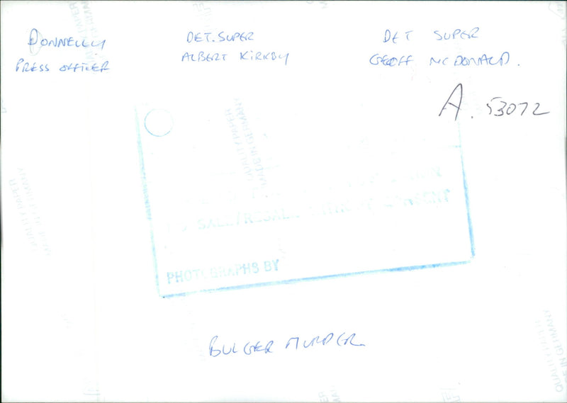 Murder of James Bulger. - Vintage Photograph