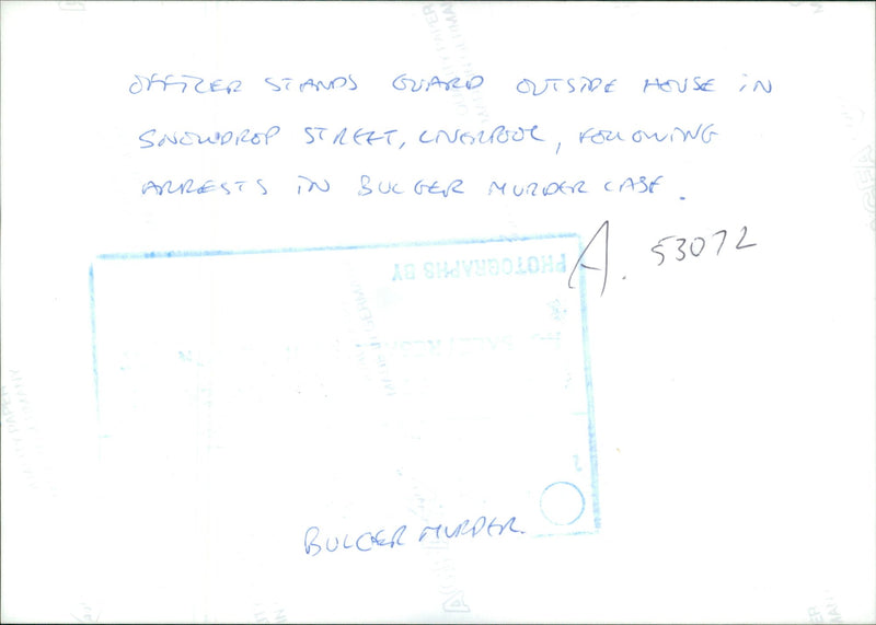 Murder of James Bulger. - Vintage Photograph