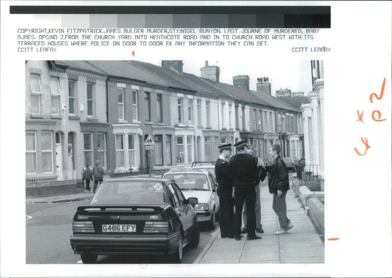 Murder of James Bulger. - Vintage Photograph