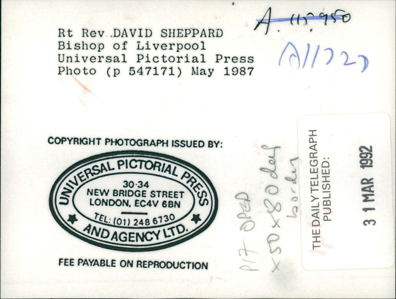 Murder of James Bulger. - Vintage Photograph