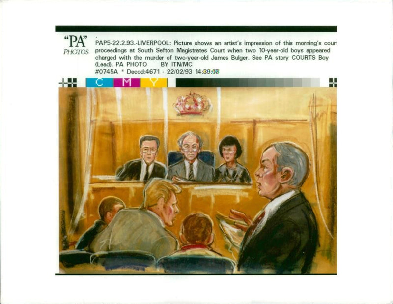 Murder of James Bulger. - Vintage Photograph