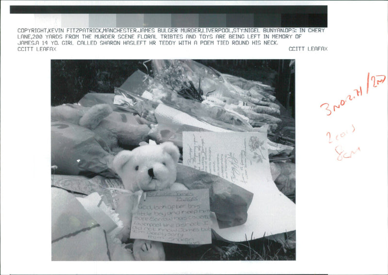 From The Murder Scene. - Vintage Photograph