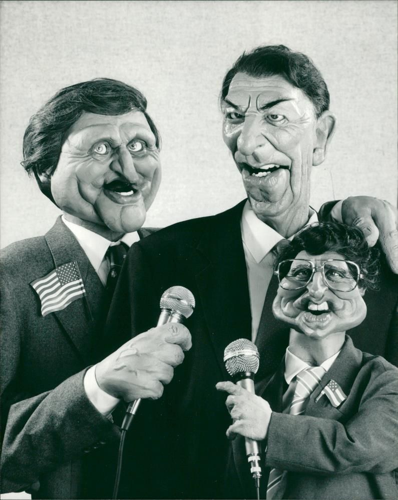 Spitting Image British television show:Ronald Reagan. - Vintage Photograph