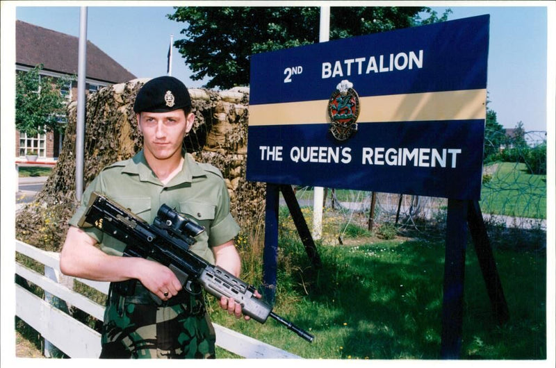 Queen's Regiment - Vintage Photograph