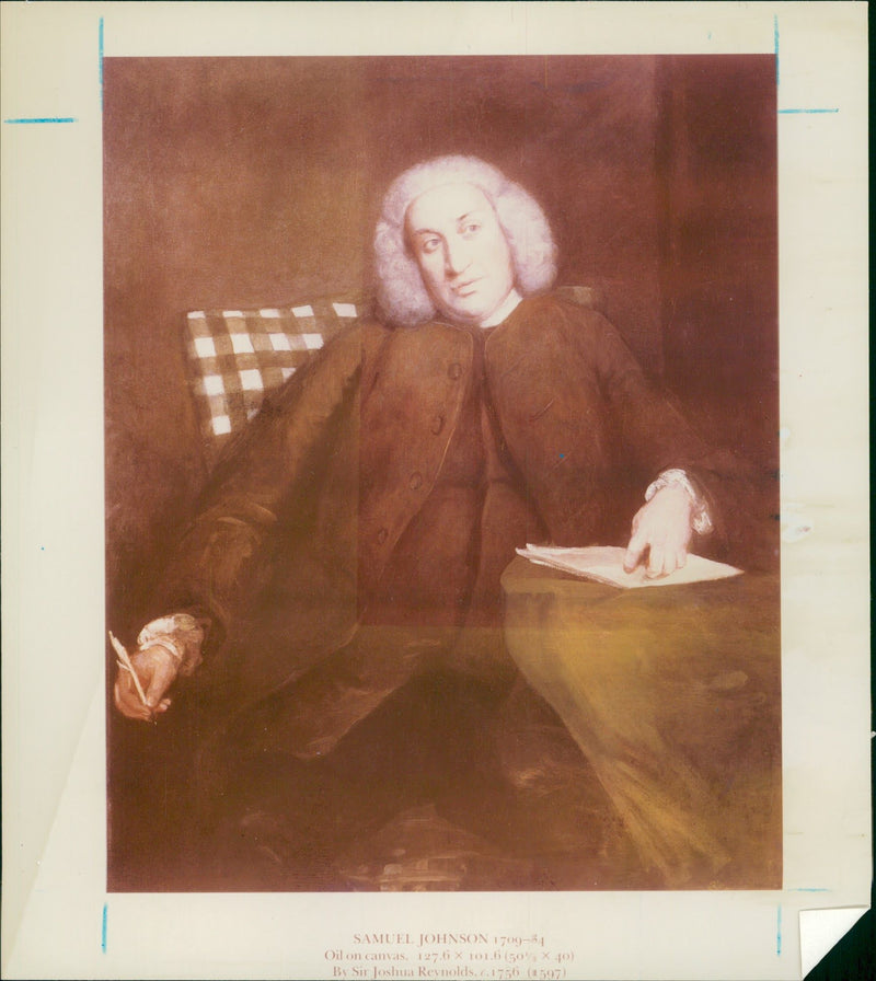 Dr Samuel Johnson Writer. - Vintage Photograph
