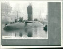 Submarine: HMS Warspite back with ice damage. - Vintage Photograph
