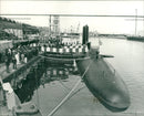 Submarine: HMS Warspite commissioned. - Vintage Photograph