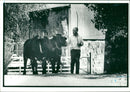 Mr Charles Martell with Billy and Ben. - Vintage Photograph