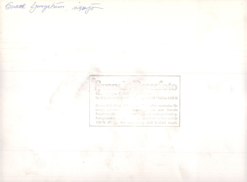 Gunnar LjungstrÃ¶m, with his premiere, Saab 92, in Saab's museum in TrollhÃ¤ttan - Vintage Photograph