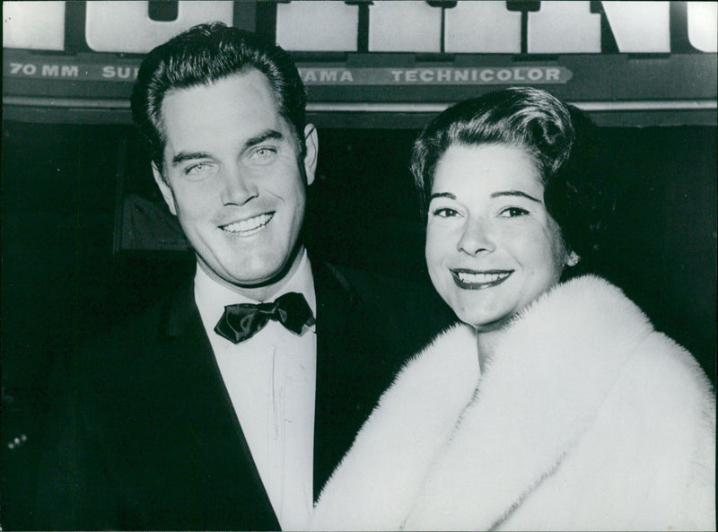 Actor Jeffrey Hunter with his ex-wife Dusty Bartlett - Vintage Photograph