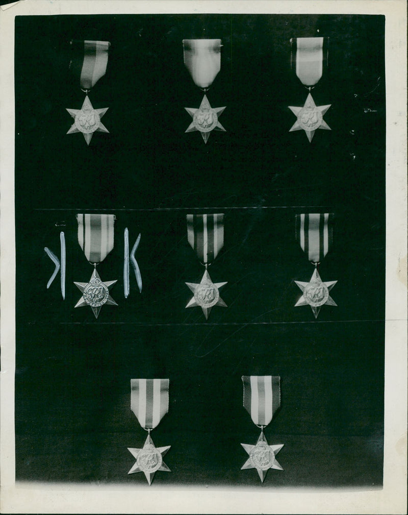 Military navel medals: the africa star - Vintage Photograph