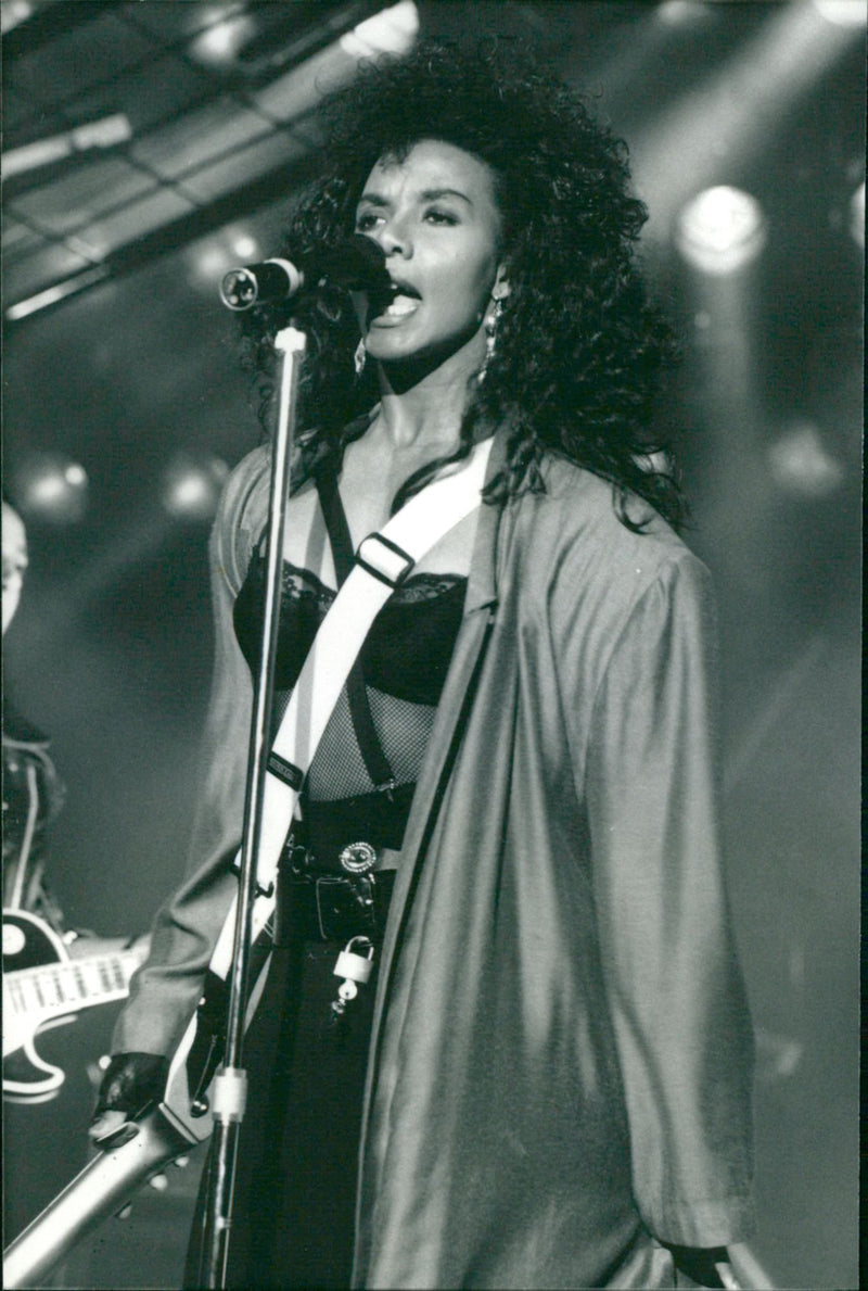 Singer Helena Spring at the Montreux Rock Festival - Vintage Photograph