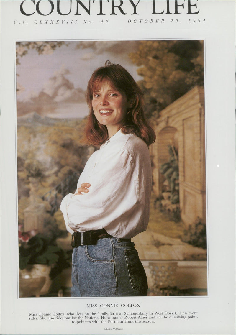 Connie Colfox, British horse trainer and breeder - Vintage Photograph