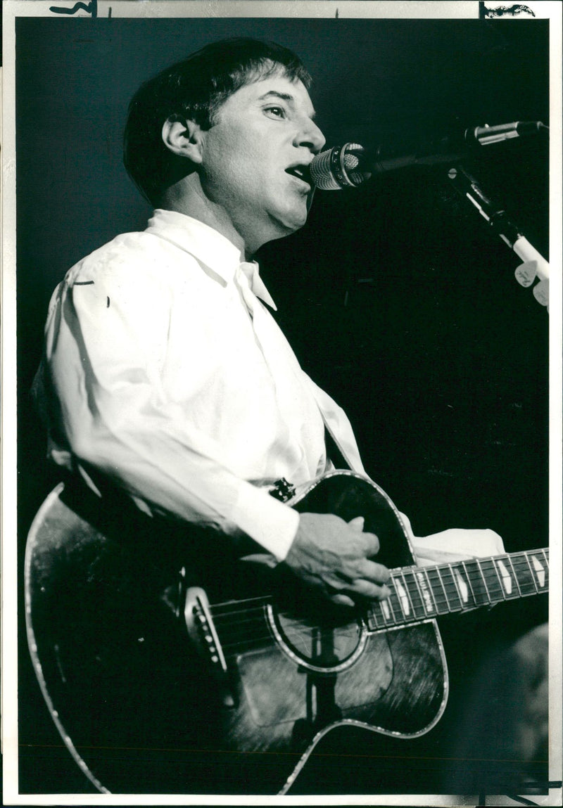 Paul Simon American singer. - Vintage Photograph
