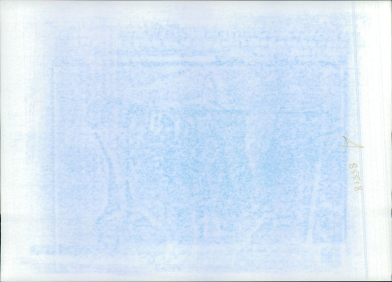 Paul Simon with a group of local singer. - Vintage Photograph