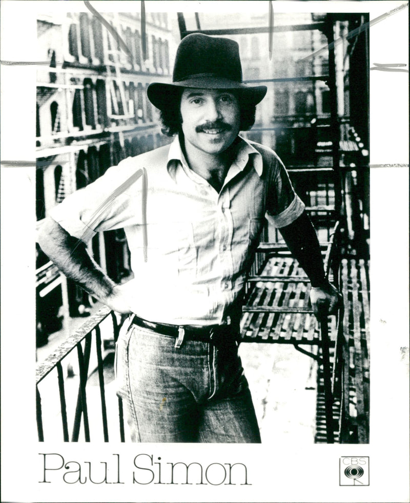 Paul Simon American singer. - Vintage Photograph