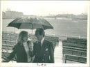 Enid Bakewell with Bill Edrich - Vintage Photograph