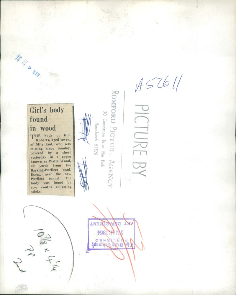 Kim roberts murdered - Vintage Photograph