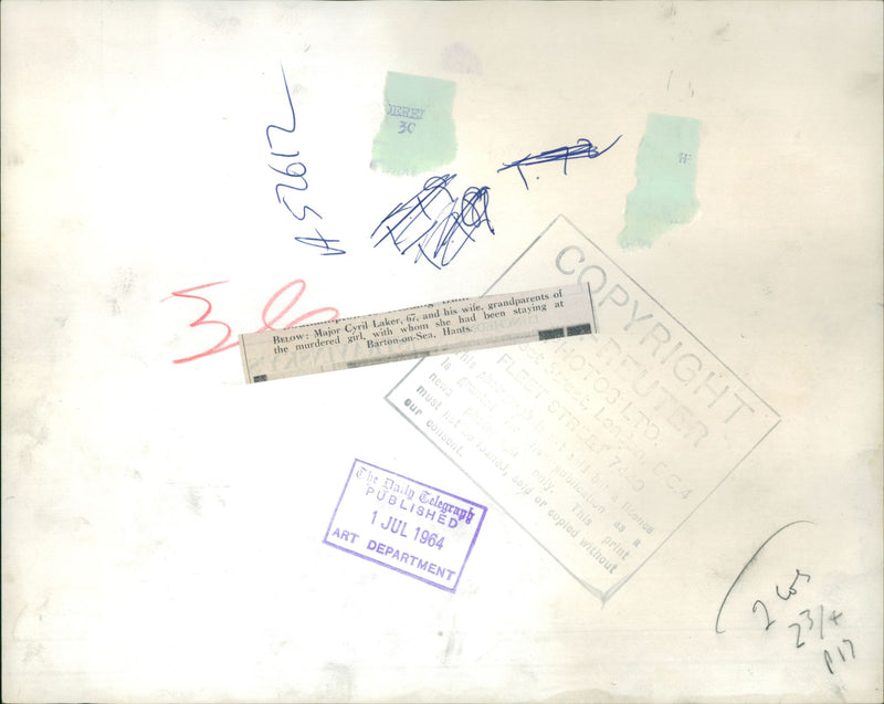 Yvonne Laker- murder - Vintage Photograph