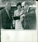 The duke with miss g.hahneman. - Vintage Photograph