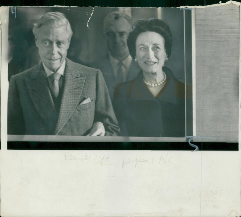 THe duke and the duchess of windsor. - Vintage Photograph
