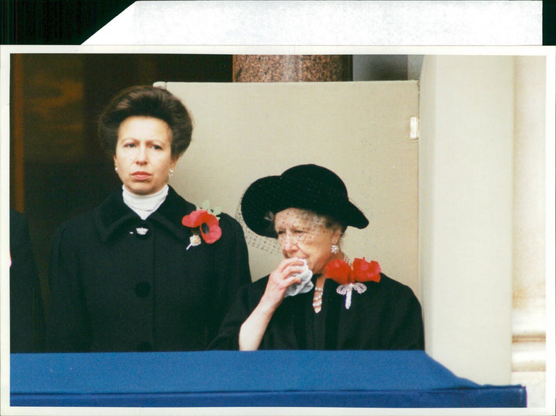 Queen and prince charles and prince philip. - Vintage Photograph