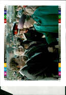 Elizabeth II is with Tony Blair. - Vintage Photograph