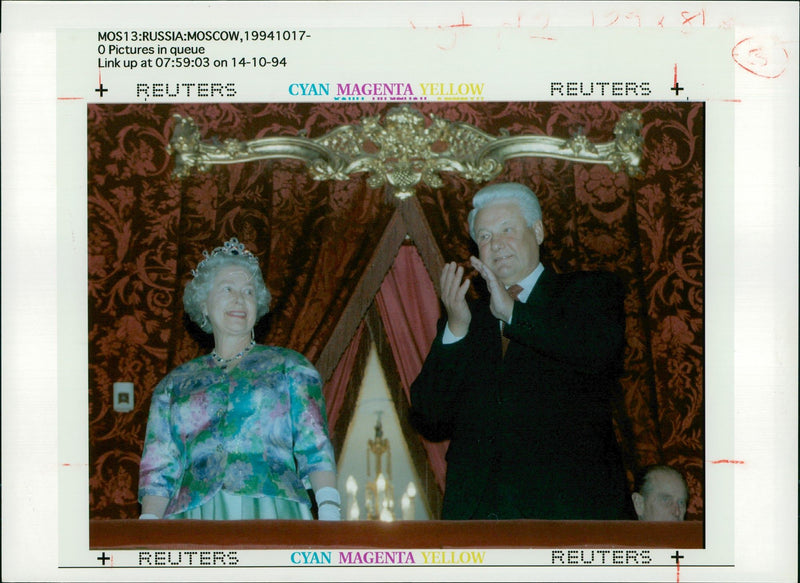 Queen Elisabeth II Russia Tour, 1994 - Vintage Photograph