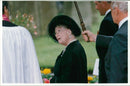 The Queen Mother the prince charles. - Vintage Photograph