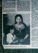 Princess Pocahontas:with her son Thomas - Vintage Photograph