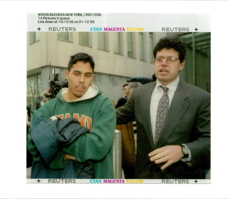 Gilbert terrero with jason solotaroff. - Vintage Photograph