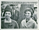 Manuel Carlos Prado y Ugarteche with mrs. jacqueline kennedy. - Vintage Photograph