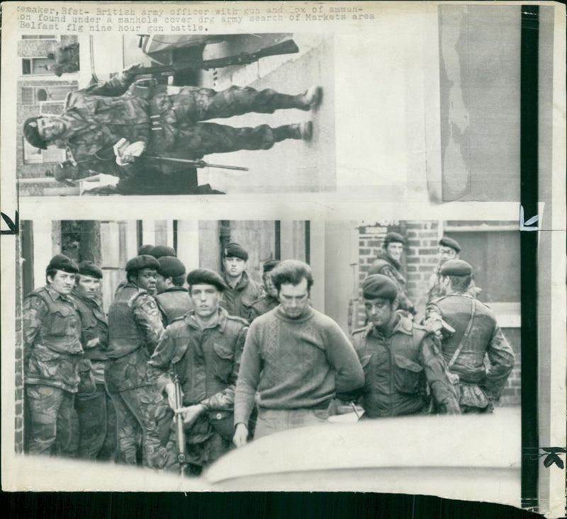 Irish Civil War:The Fighting is over and a man. - Vintage Photograph