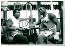 Dennis Andries with emmanuel steward. - Vintage Photograph